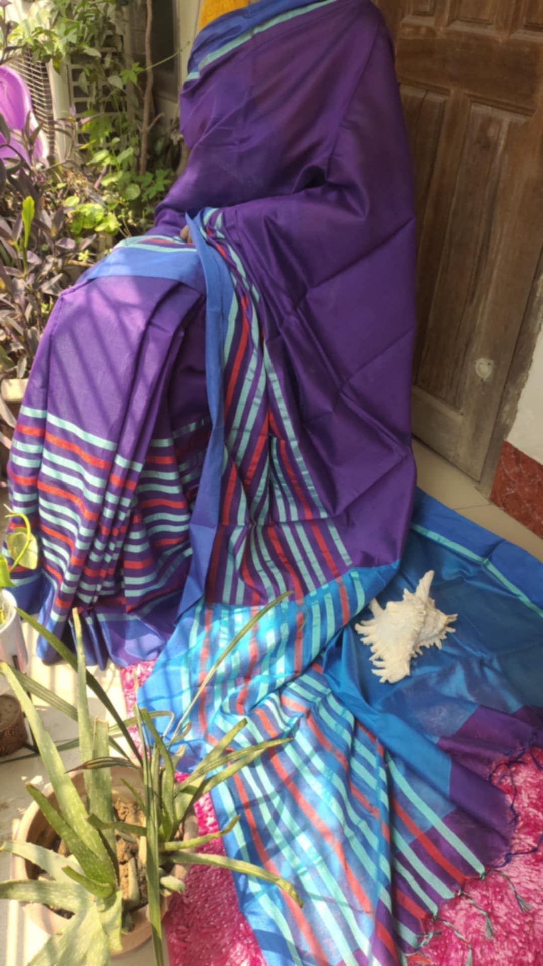 তাঁতের হ্যান্ডলুম কটন শাড়ি